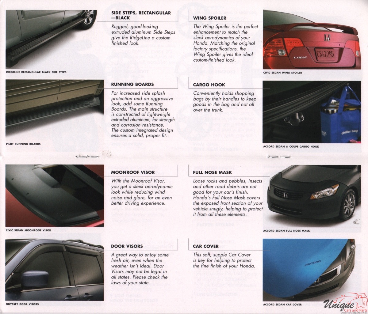 2008 Honda Accessories Brochure Page 3